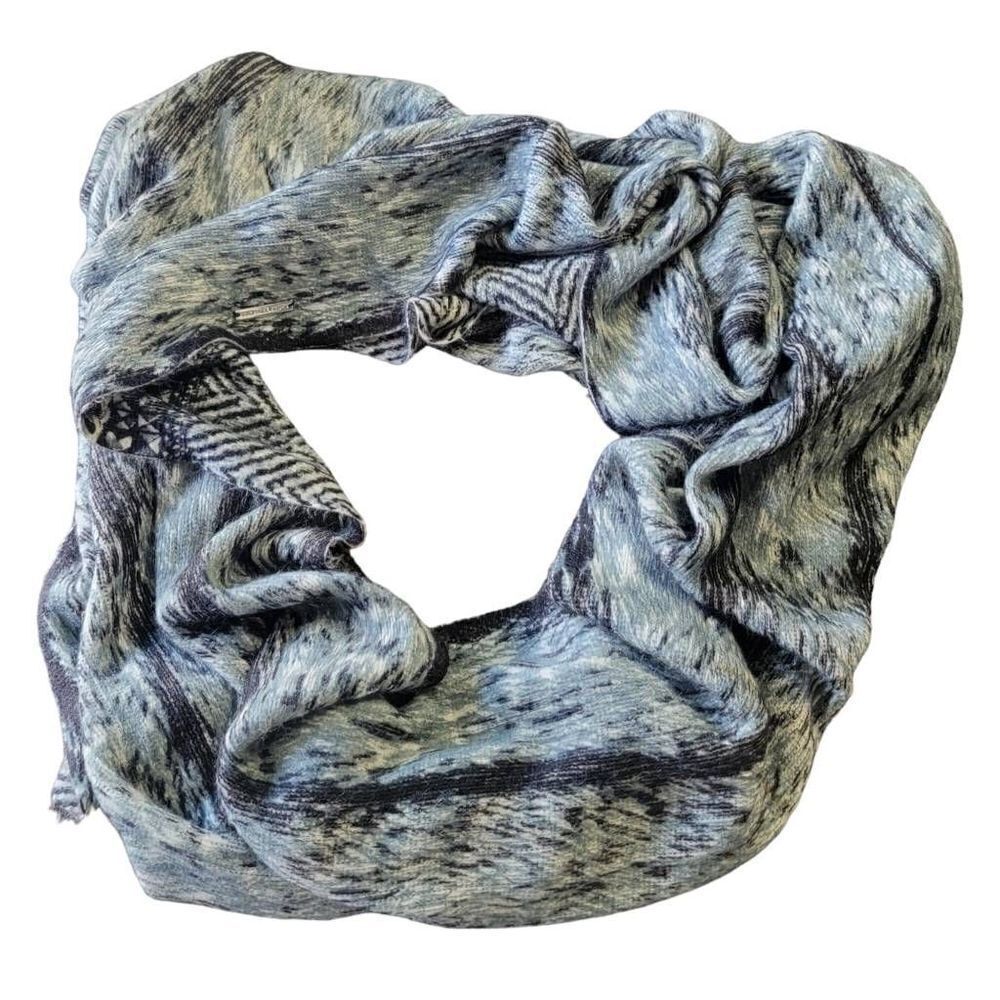 Michael Kors Infinity Scarf Logo Grey Black White Scarves